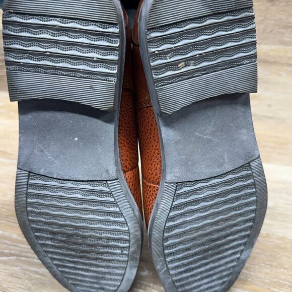 Zota Brown Leather Cap Toe Oxford Shoes Men's Size 11 - Picture 4 of 6